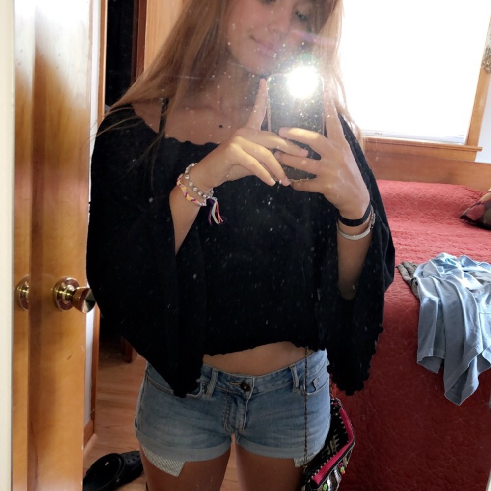 Black free people tee